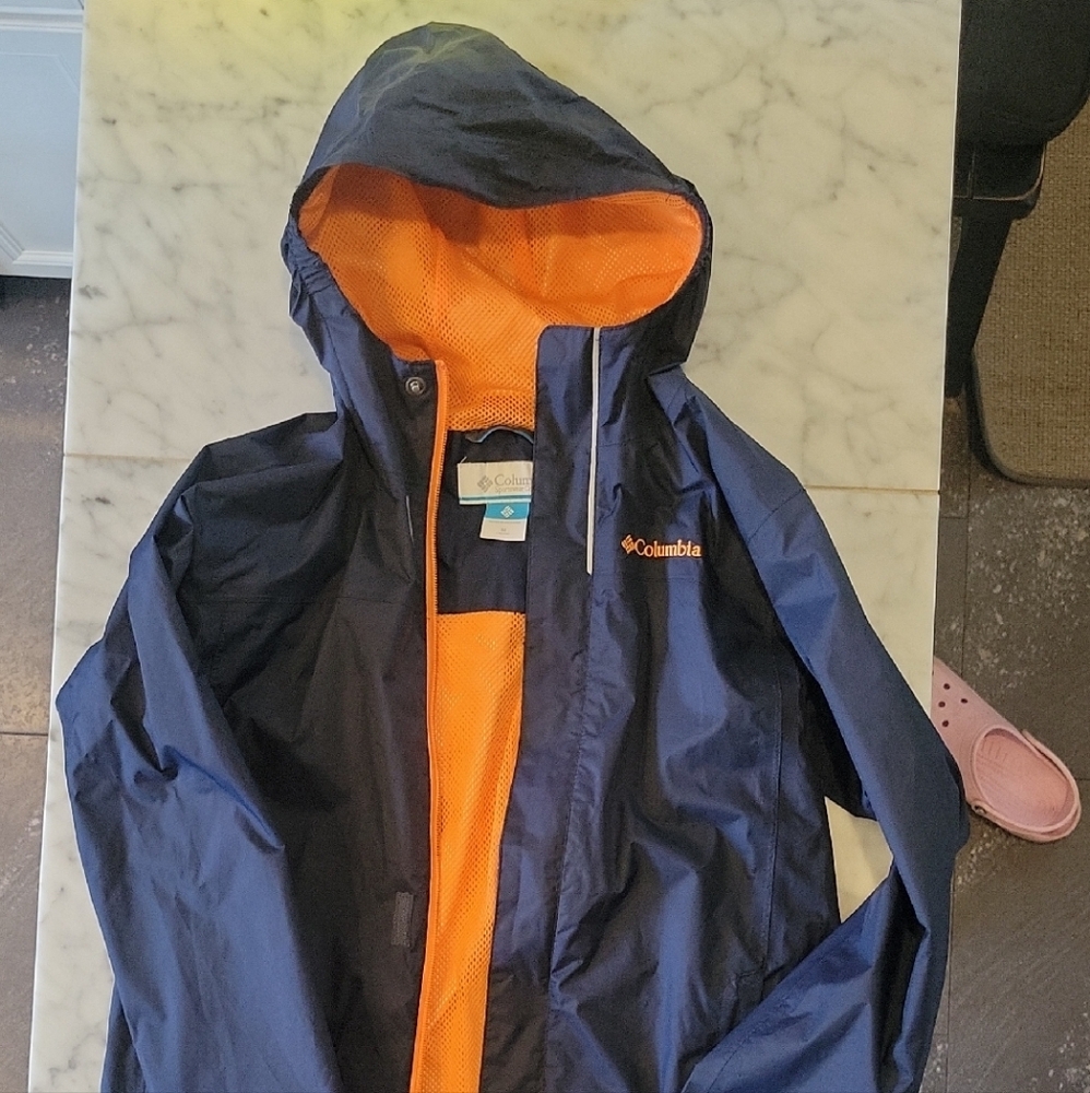 Columbia Kids' Blue and Orange Raincoat